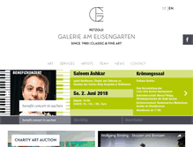 Tablet Screenshot of galerie-am-elisengarten.de